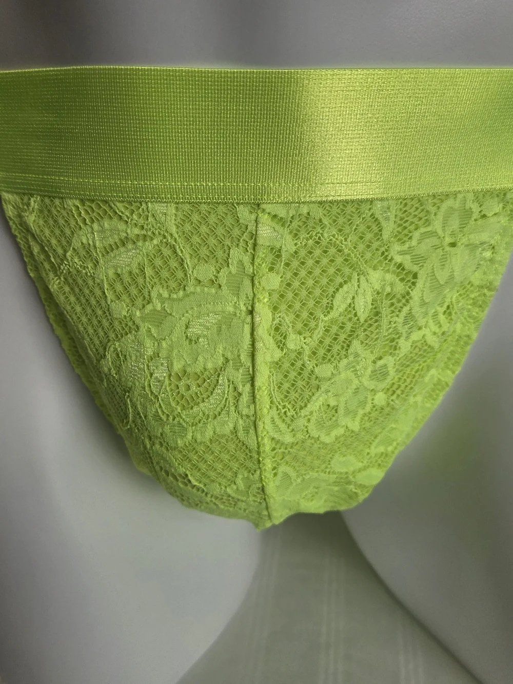 Men's Neon Yellow Lace Sport Brief
